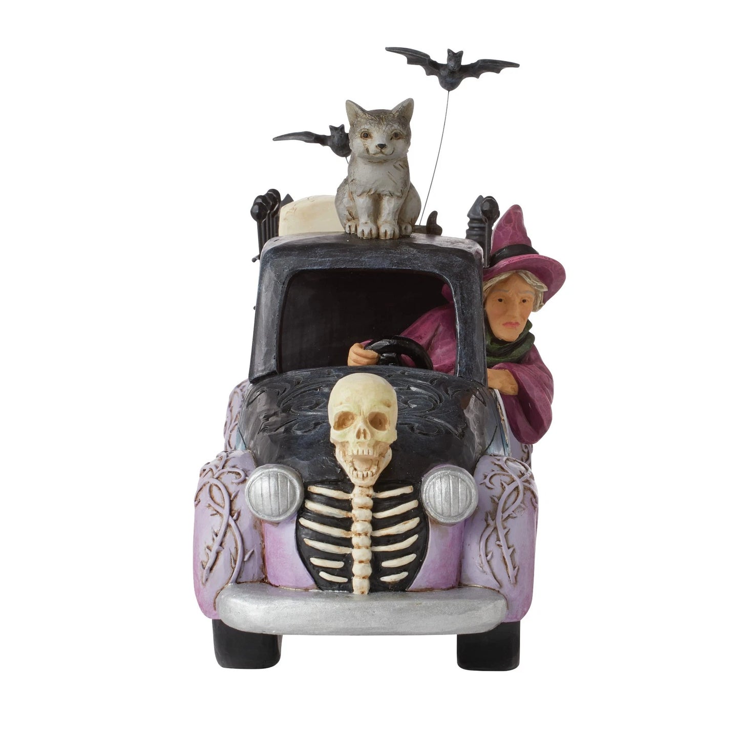 RockArt Atelier “Midnight Ride” Halloween Truck Figurine – 6.3”