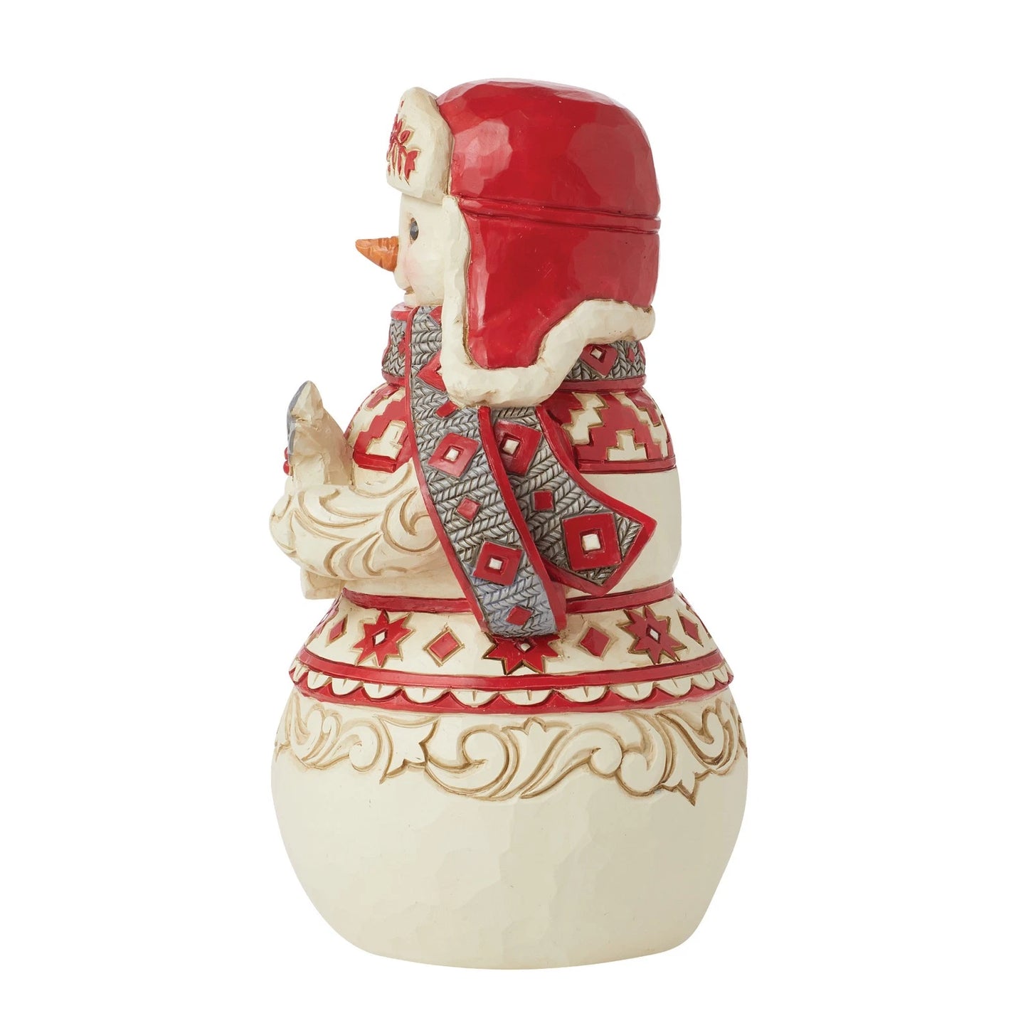 RockArt Atelier “Nordic Noel” Snowman Figurine – 6.8”