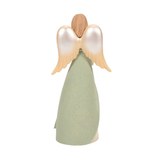 RockArt Atelier “Gentle Hope” Encouragement Angel Figurine – 7.7”