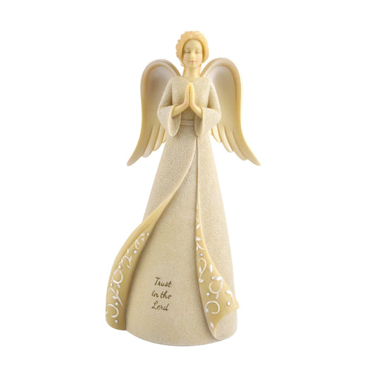 RockArt Atelier “Faith’s Embrace” Prayer Angel Figurine – 7.7”