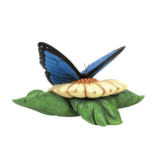 RockArt Atelier “Azure Bloom” Butterfly Figurine – 3”