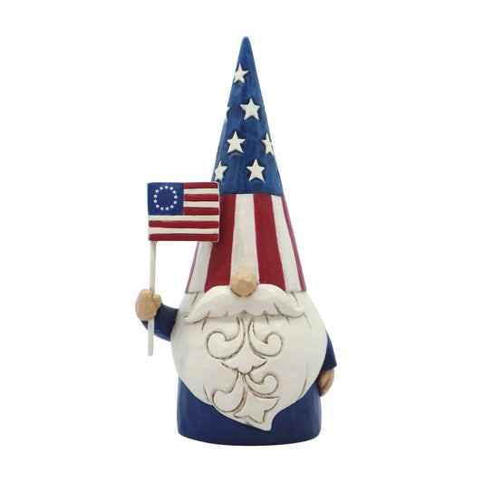 RockArt Atelier “Starborne Spirit” Patriotic Gnome Figurine – 5.5”