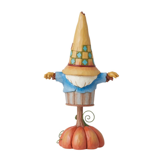 RockArt Atelier “Harvest Keeper” Scarecrow Gnome Figurine – 8.3”