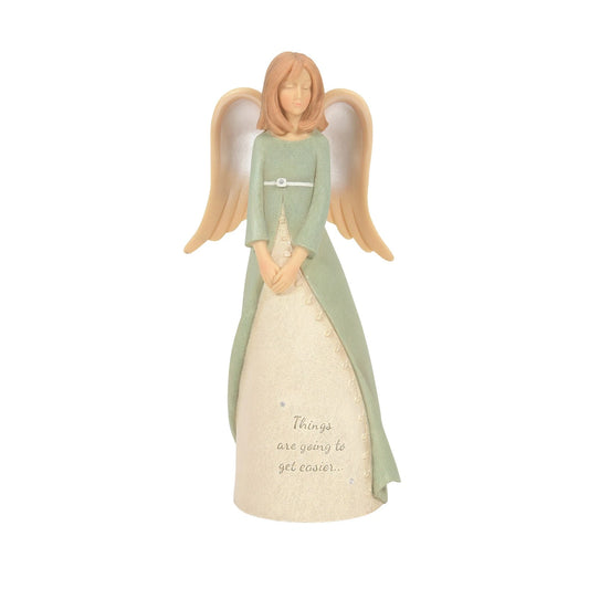 RockArt Atelier “Gentle Hope” Encouragement Angel Figurine – 7.7”
