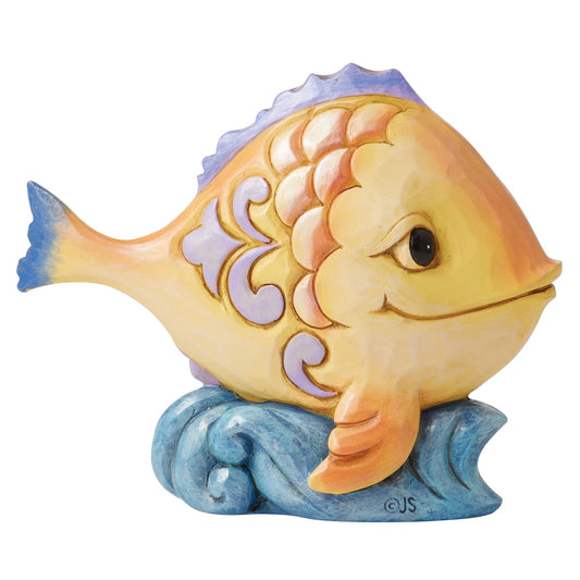RockArt Atelier “Ocean Whisper” Mini Fish Figurine – 3.5”